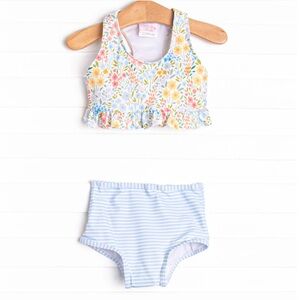 Stitchy Fish Petal Promises Bikini, Blue